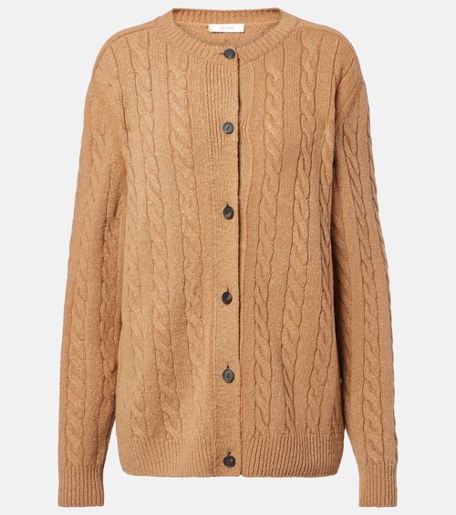 Loneke cable-knit wool cardigan