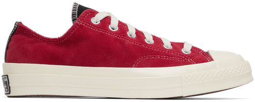 Black & Red Chuck 70 OX Sneakers