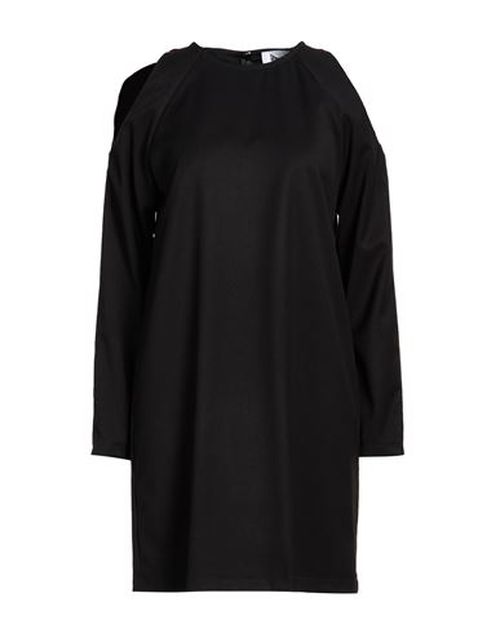 Woman Mini dress Black Size S Polyester, Viscose, Elastane