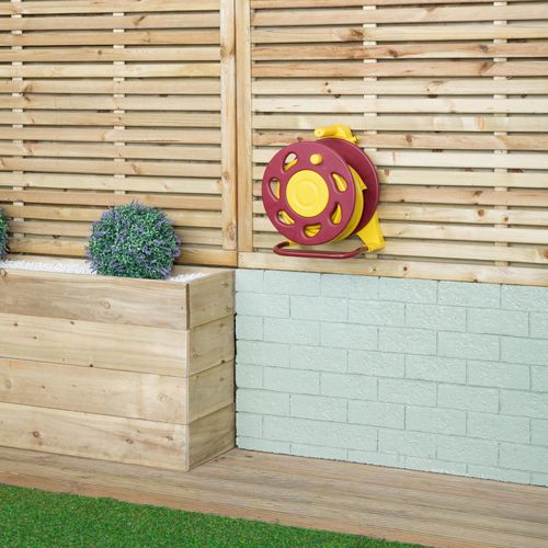 Samuel Alexander 15m Pro Wall Mounted Garden Hose Pipe with Spray Nozzle & Storage Ree