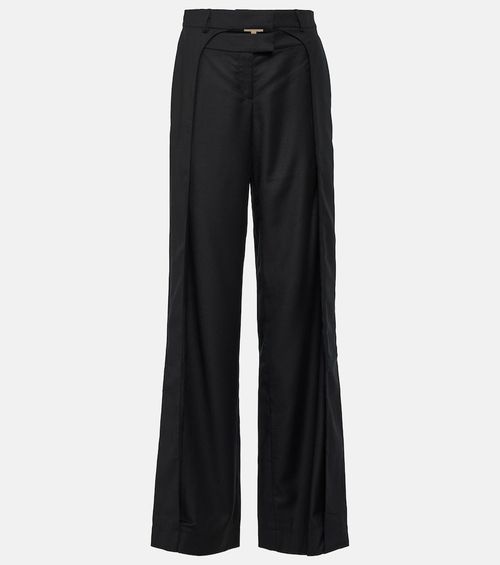 Tio low-rise wool wide-leg pants