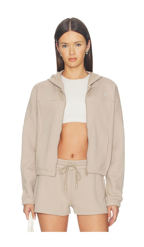 Astoria Sweat Jacket in Beige. L. Also in M, S