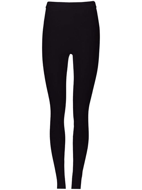 Logo-plaque stretch-fit leggings - Black