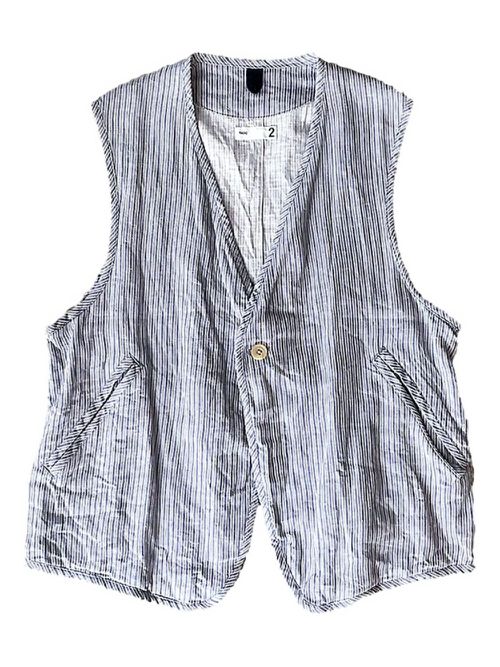 Striped waistcoat - Blue