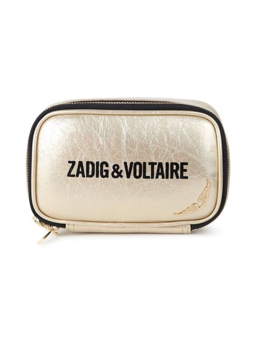 Logo-print shoulder bag - Gold
