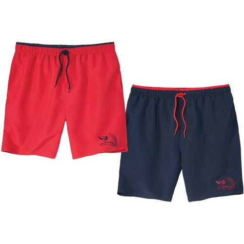 Plain Microfibre Swim Shorts Pack of 2