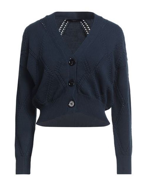 Woman Cardigan Midnight blue Size XS Cotton, Polyamide