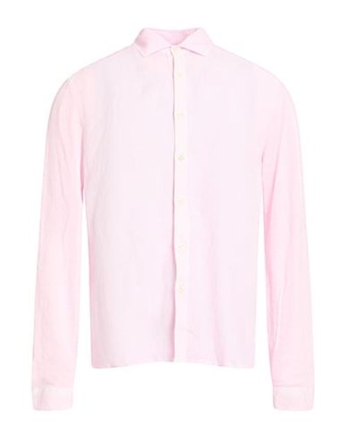Man Shirt Light pink Size XXL Linen
