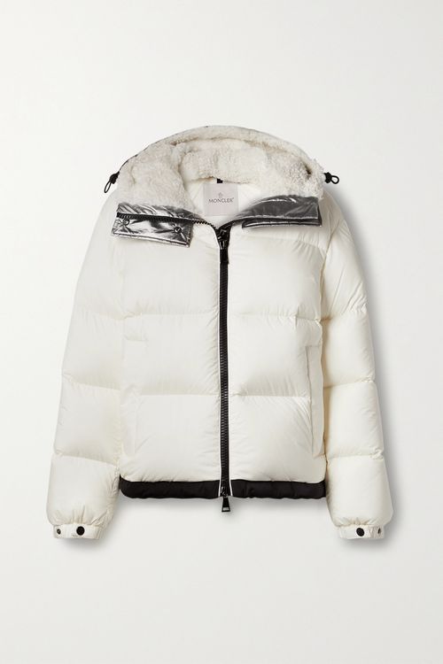 Bufonie Hooded Quilted Shell Down Jacket - Ivory - 2