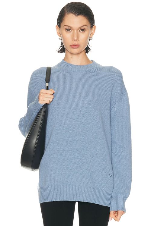 High Sport Georgia Sweater in Ocean Blue - Baby Blue. L also in