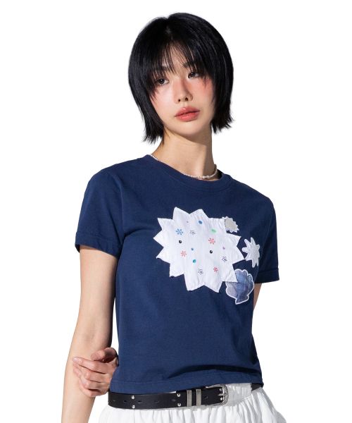 XTT164 Sprinkle Applique T-Shirt