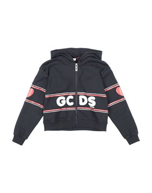 Kid Girl Sweatshirt Black Size 10 Cotton, Elastane