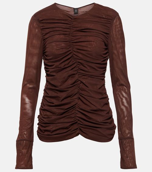 Jacques gathered mesh top