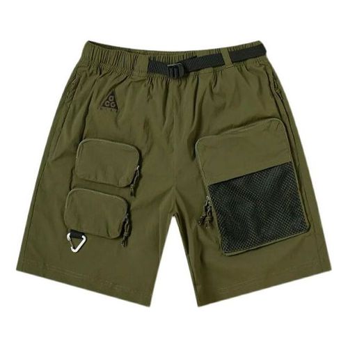 Men's ACG Multiple Pockets Cargo Sports Shorts Military Green