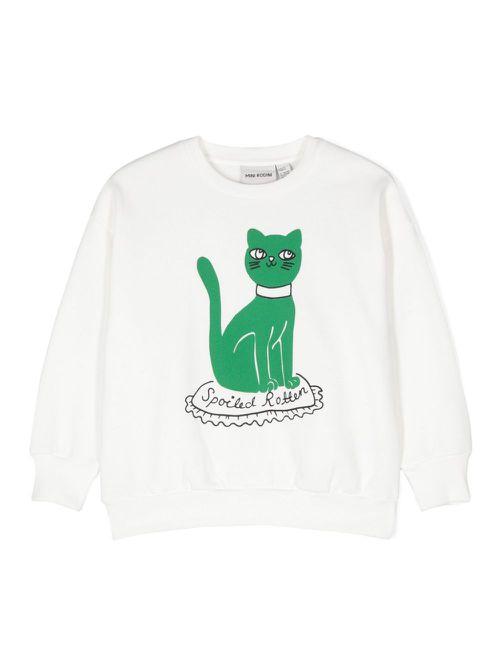 Cat sweatshirt - White