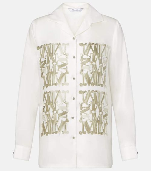 Printed silk shirt
