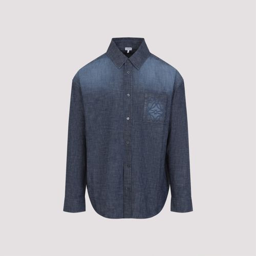 Blue Logo Denim Shirt