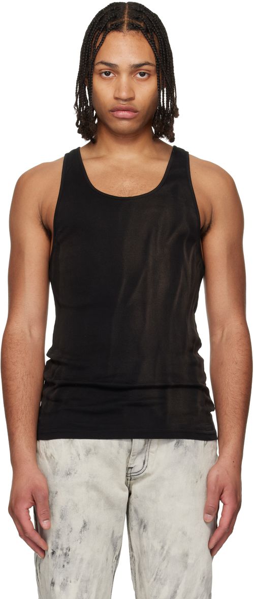 Black Faded Tank Top