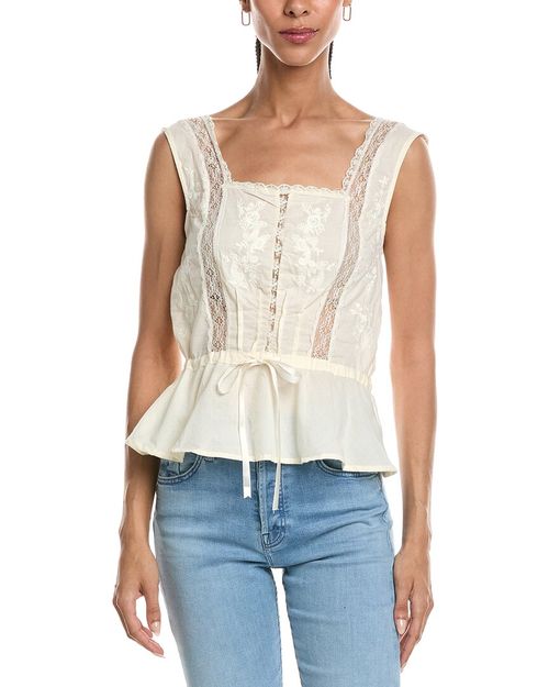 Sleeveless Peplum Top