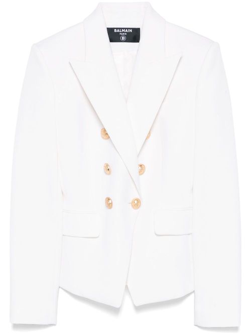 Double-breasted blazer - White