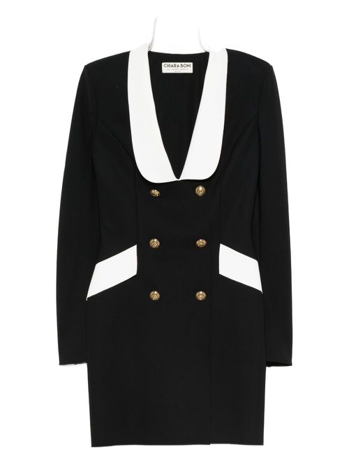Double-breasted blazer dress - Black