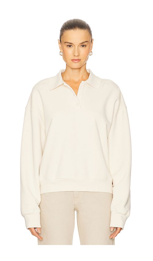Grlfrnd sudadera polo sweatshirt en color ivory XXS también en L, M, S