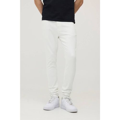 Essential Skinny Fit Stretch Washed Jeans | White | 32R