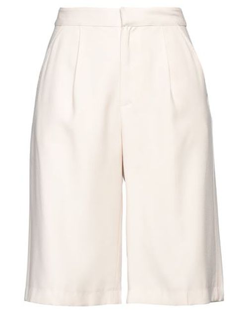 Woman Shorts & Bermuda Shorts Beige Size M Viscose, Polyester