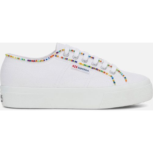 Superga Women's 2740 Embellished Beaded Canvas Trainers - UK 4