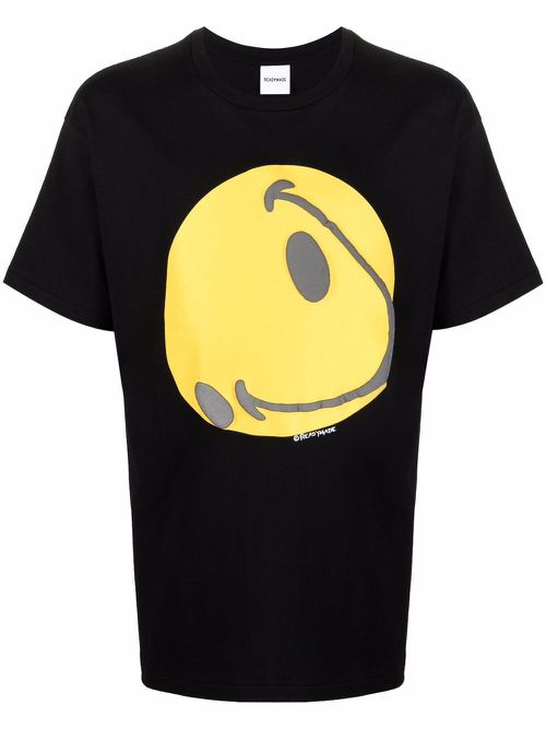 Graphic-print cotton T-shirt - Black