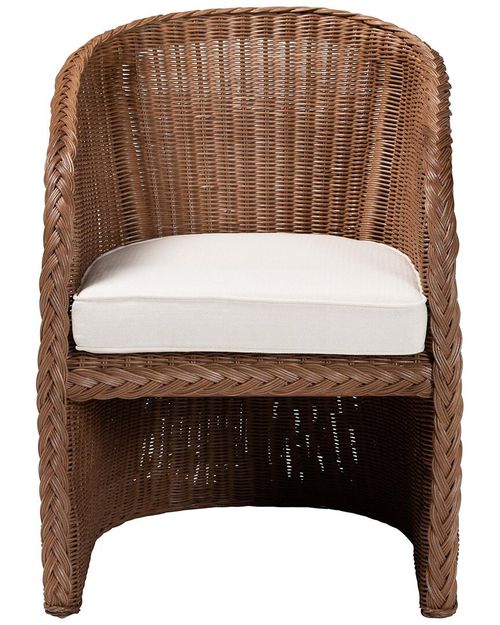 Memphis Bohemian Braided Rattan Arm Chair