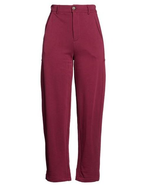 Woman Pants Burgundy Size M Cotton