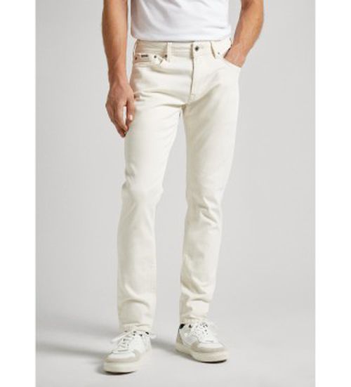 Pepe Jeans for man. PM207390WI5 Jeans Tapered off-white (28/32), Casual, Cotton, Denim