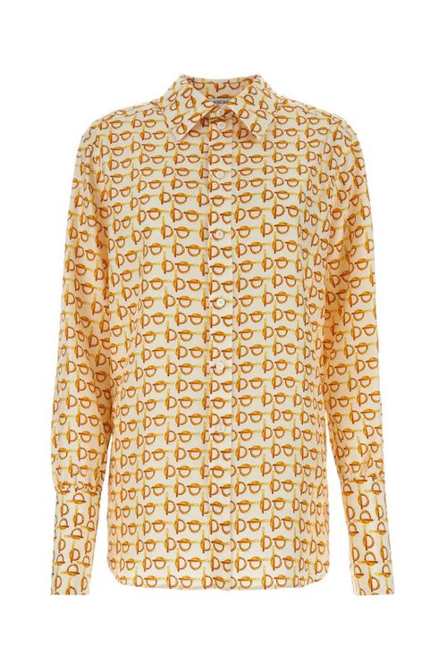B Pattern Long-sleeved Shirt