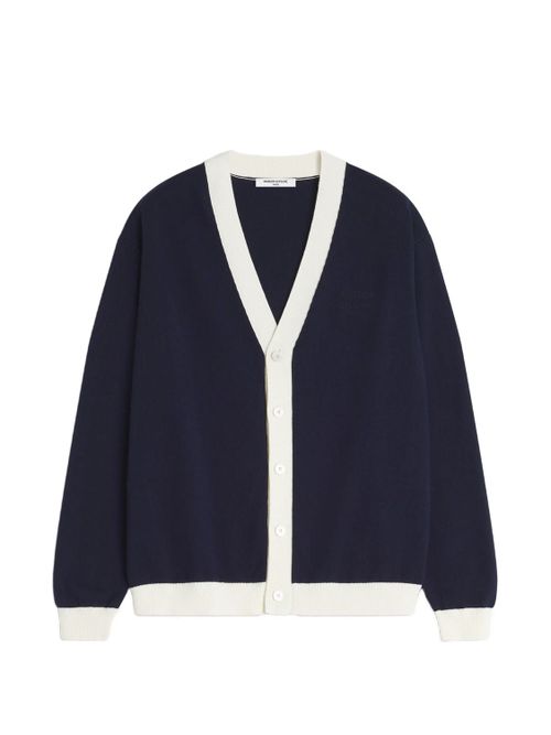 Maison Kitsuné Contrasted Cotton Comfort Cardigan for Men - SS26 Collection