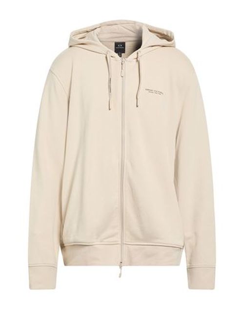 Man Sweatshirt Cream Size XS Cotton, Elastane