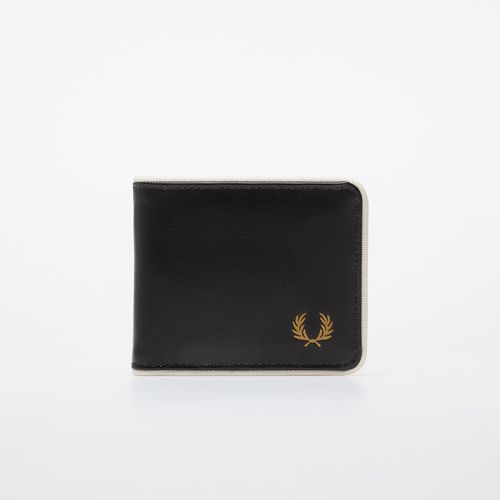 Wallet FRED PERRY Coated Polyester Billfold Wall Black/ Ecru Universa