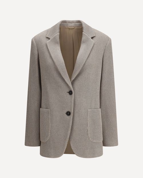 Ribbed deisgn lurex Jacket Female 40