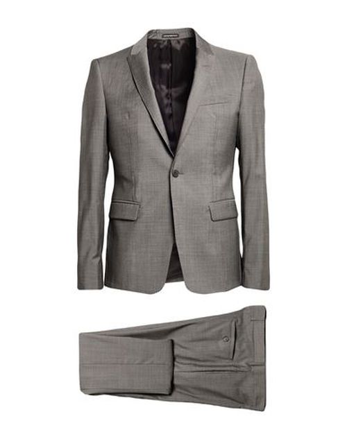 David Line Man Suit Grey Size 36 Virgin Wool