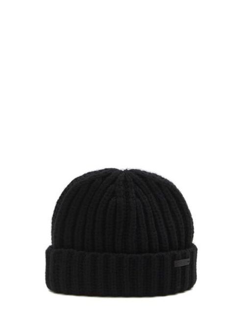 Saint Laurent Logo Patch Beanie