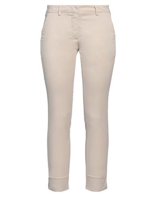 Rossopuro Woman Pants Beige Size 12 Cotton, Elastane