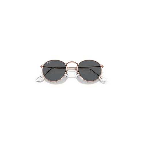 Ray-Ban Round Metal Rose Gold Sunglasses Rose Gold Frame Grey Lenses 50-21