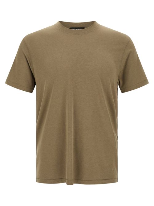 Lyocell-Cotton Blend T-Shirt — Khaki