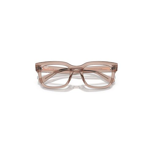 Ray-Ban Chad Optics Bio-based Eyeglasses Transparent Light Brown Frame Clear Lenses Polarized 54-22
