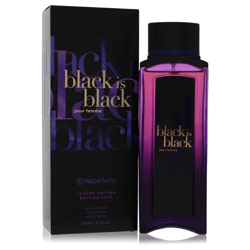 2pcs Combo Black is Black by Nu Parfums Eau De Parfum Spray 3.3 oz Women