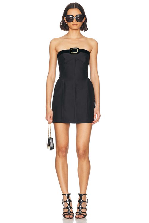 TOM FORD Couture Strapless Mini Dress in Black - Black. 34 also in