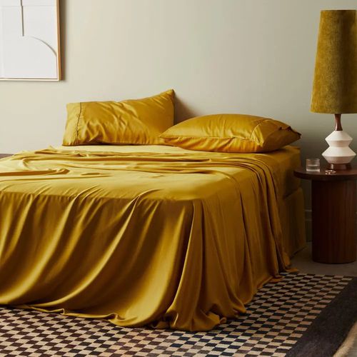 CleanBamboo® Sheet Set | Color: Saffron | Size: Cal King