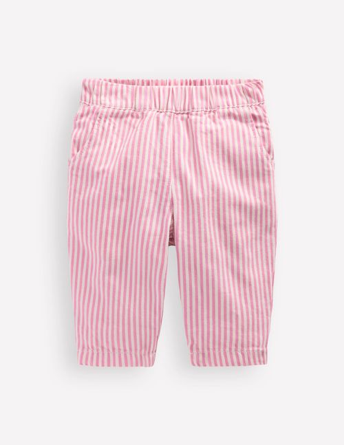 Baby Cotton Pull-on Pants in Pink | Size 0-3 Months