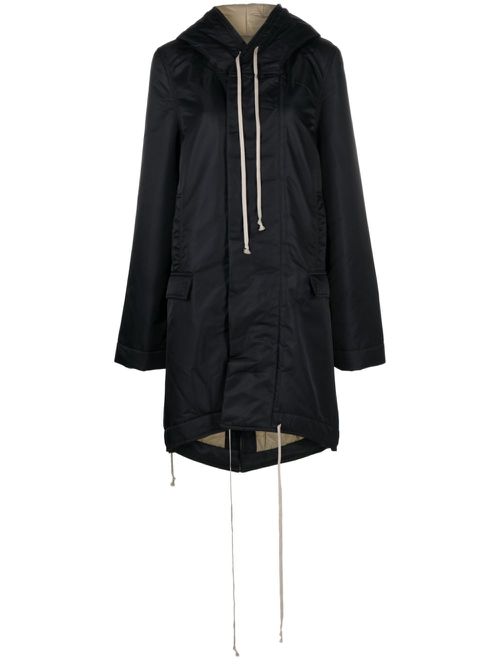 Luxor fishtail parka coat - Black