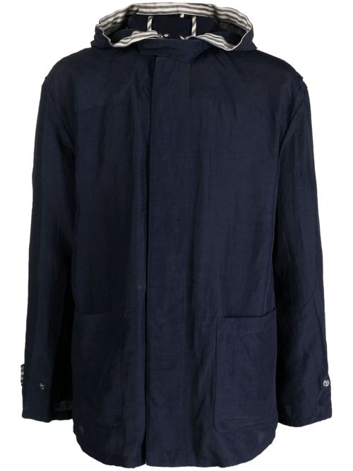 Lightweight hooded jacket - Blue